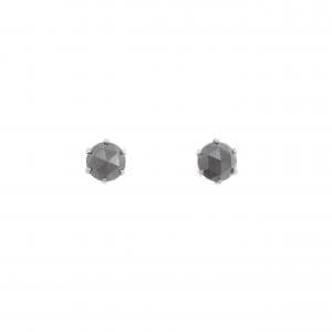 PT900 ソリティア ダイヤモンド ピアス 1.0CT