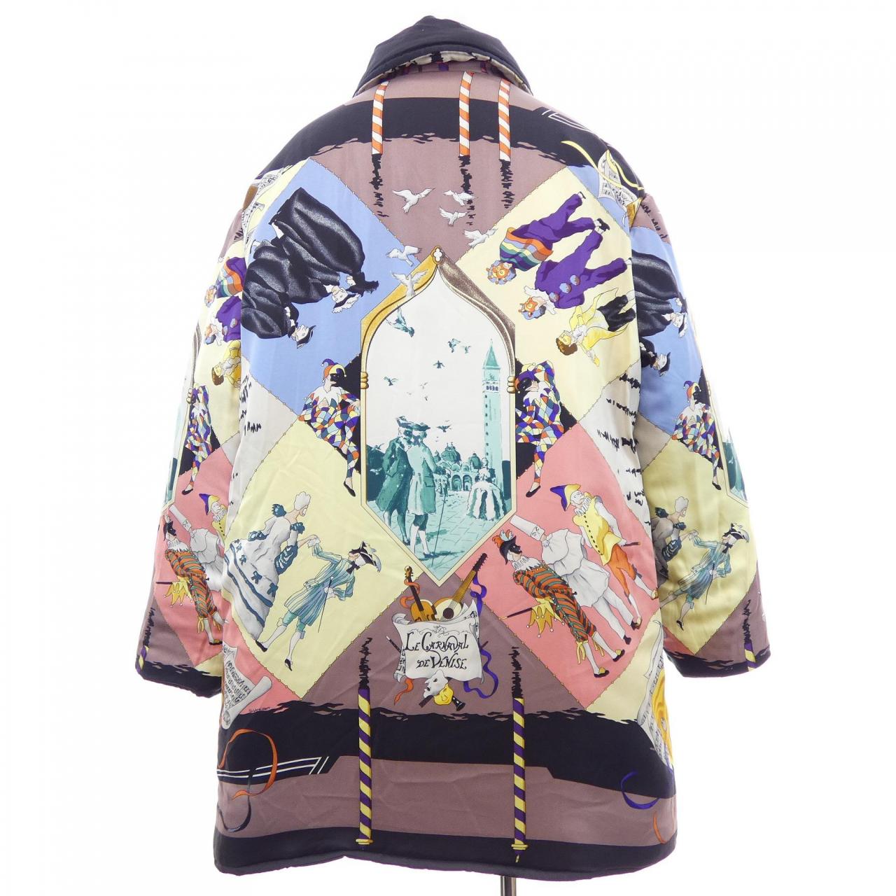 【ヴィンテージ】エルメス HERMES LE CARNAVAL DE VENISE ツイルレーヌ. コート