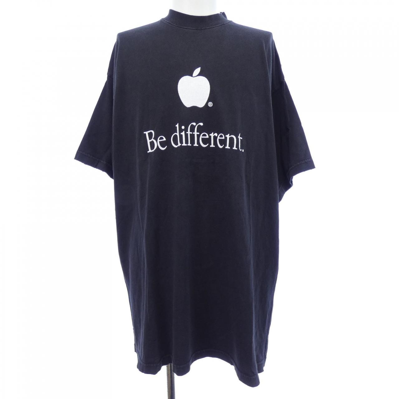 バレンシアガ BALENCIAGA BE DIFFERENT APPLE TEE 712398 TNVB3 UNISEX Tシャツ