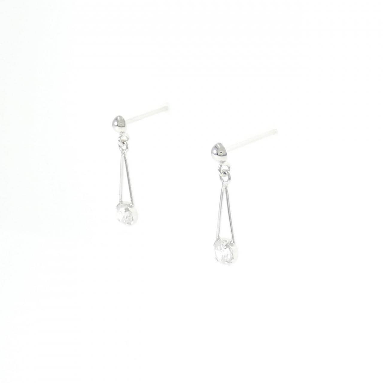 K14WG キュービック ピアス