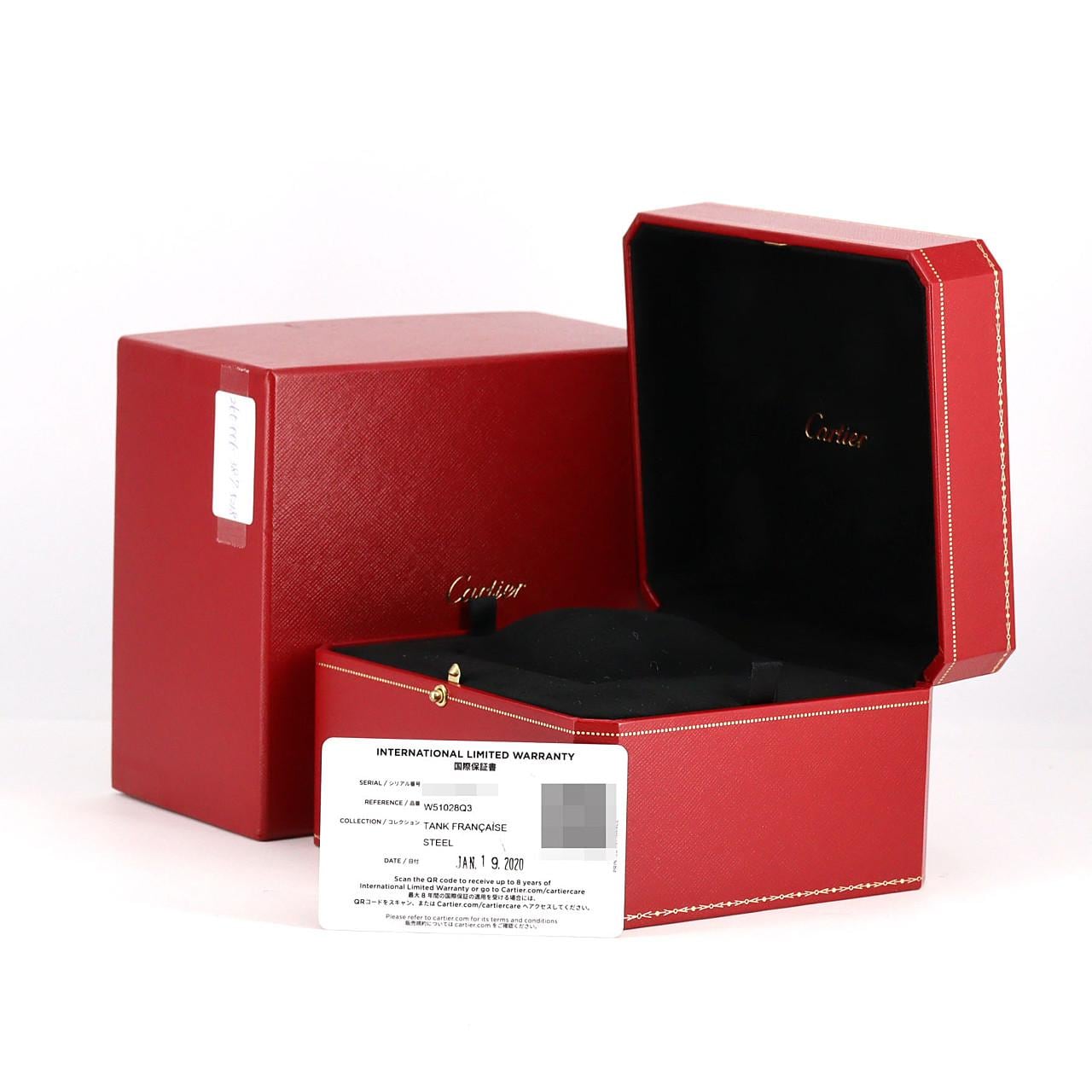 カルティエ タンクフランセーズSM W51028Q3 SS クォーツ