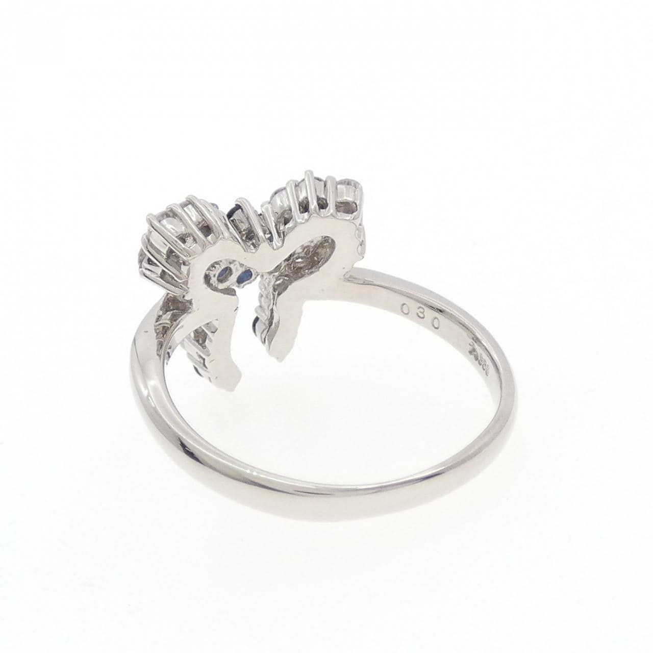 PT900 リボン サファイヤ リング 0.30CT