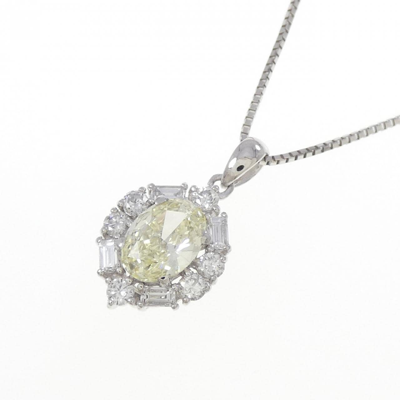 PT900/PT850 ダイヤモンド ネックレス 0.702CT