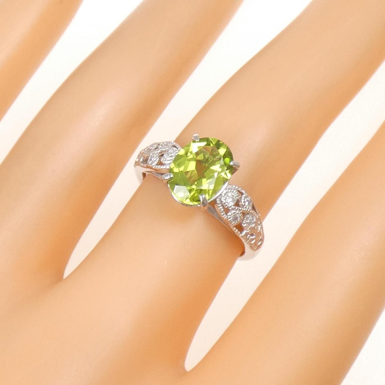 PT900 Peridot Ring 1.97CT