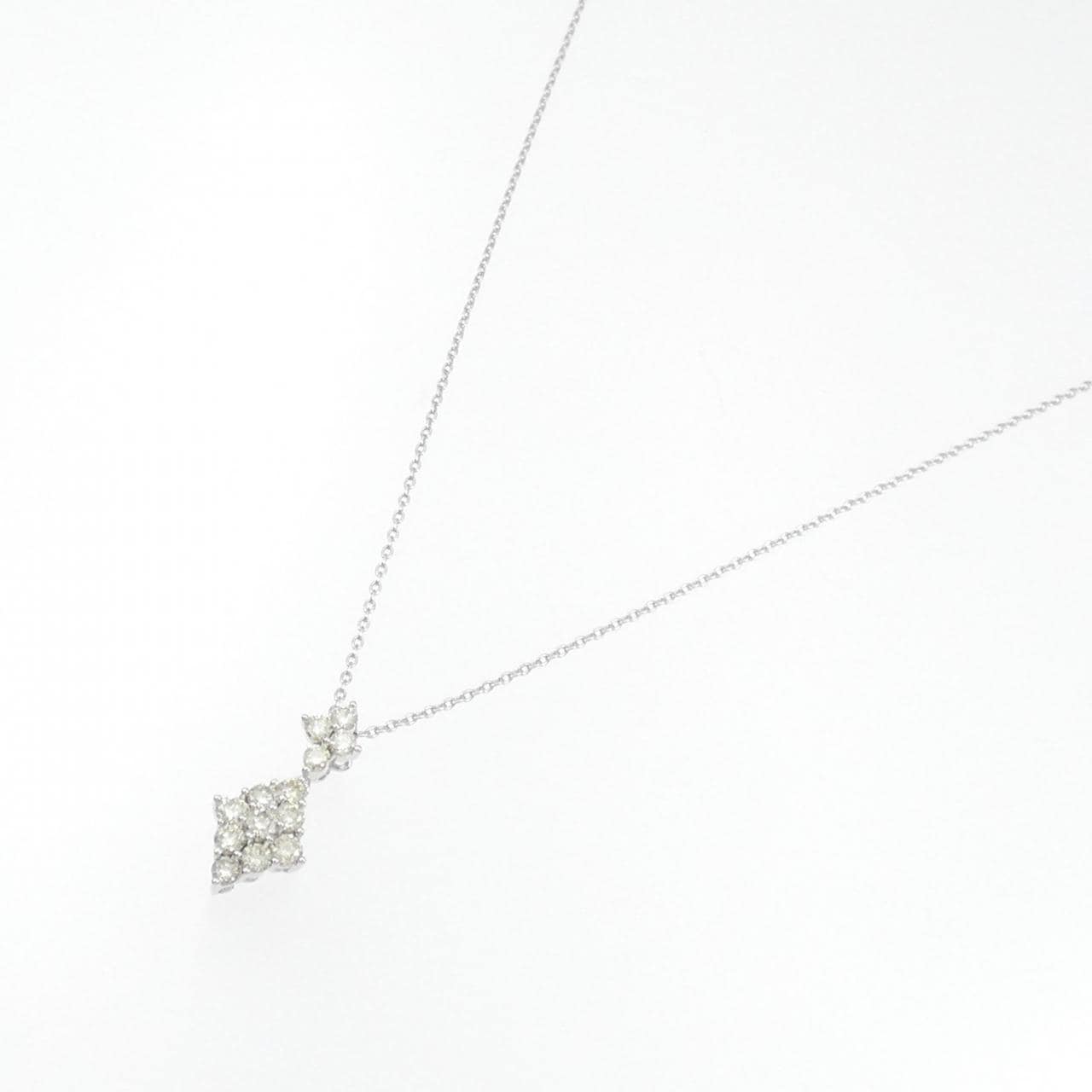 K18WG ダイヤモンド ネックレス 0.45CT
