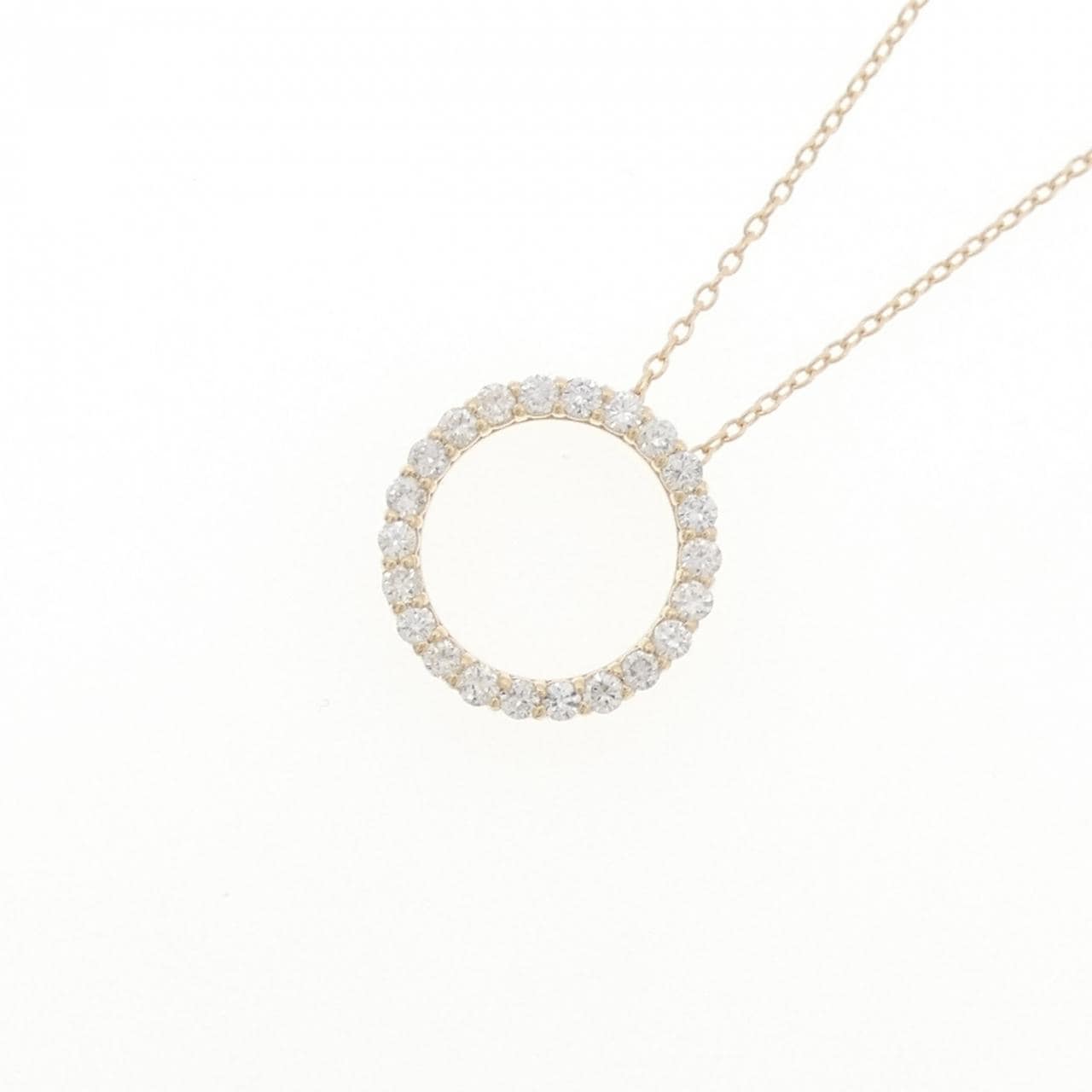 【リメイク】K10YG ダイヤモンド ネックレス 0.30CT