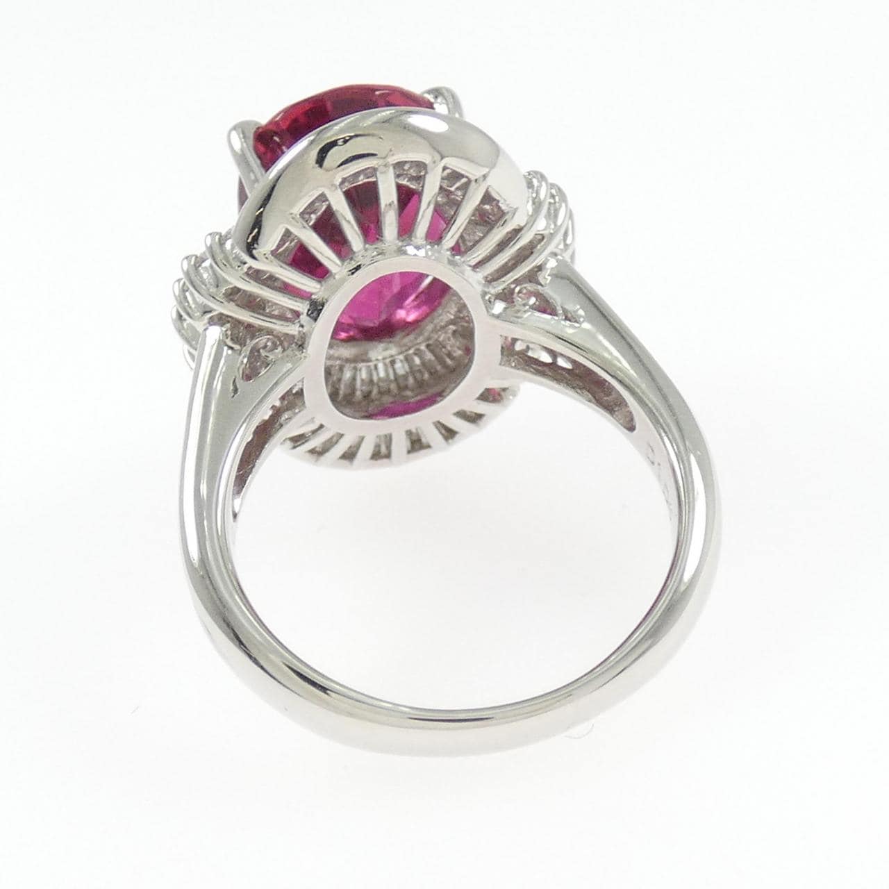 PT900 Rubellite Tourmaline Ring 5.912CT