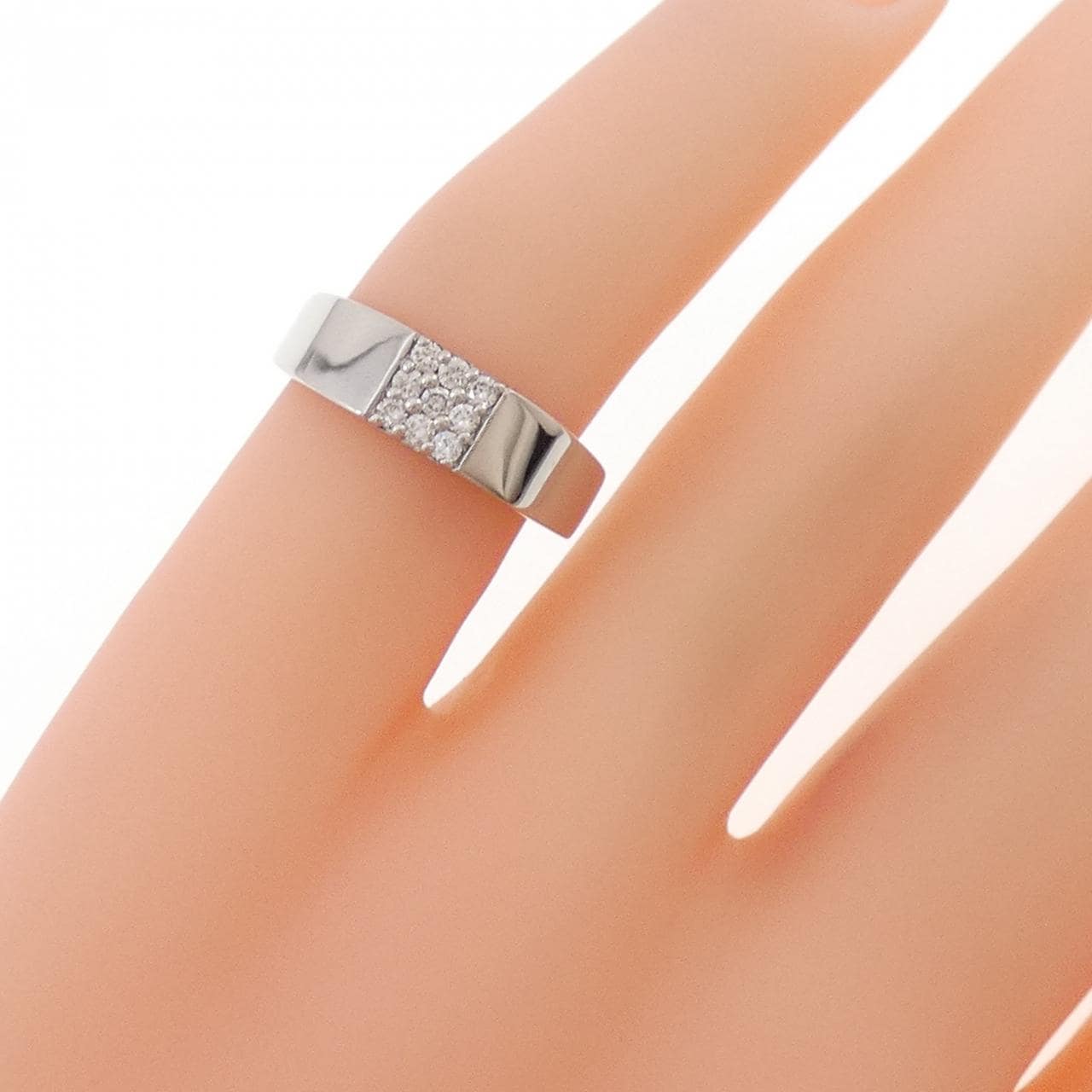 PT900 ダイヤモンド ピンキー リング 0.10CT