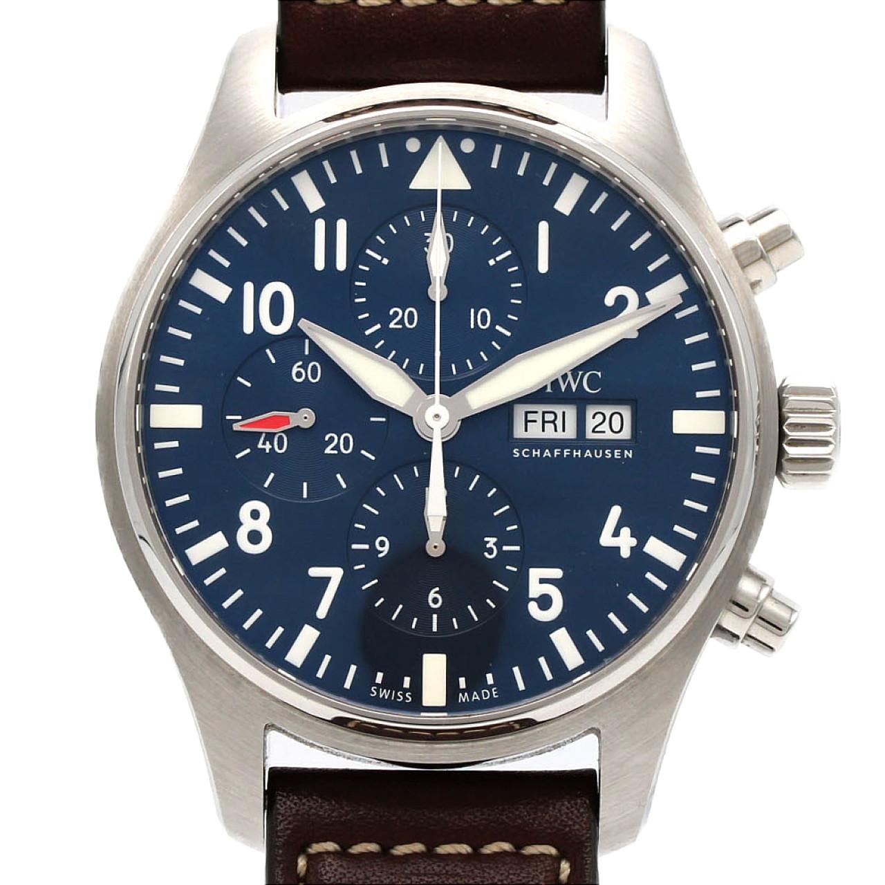 IWC パイロットウォッチクロノプティ･プランス" IW377714 SS 自動巻