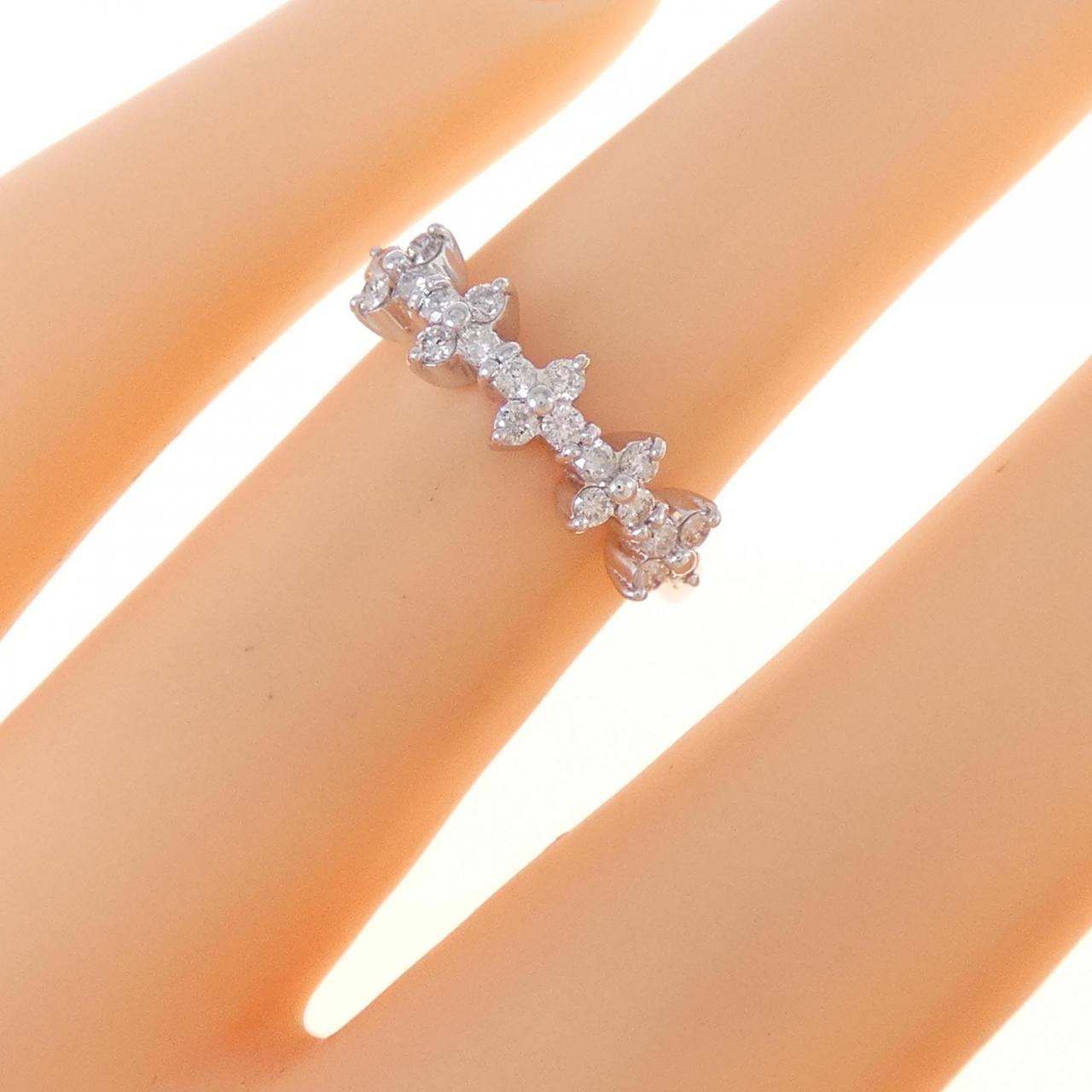 コメ兵｜K18WG フラワー ダイヤモンド リング 0.30CT｜ジュエリー