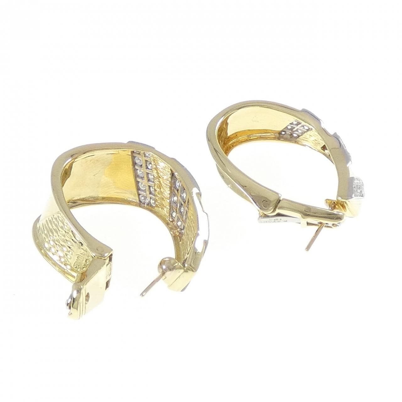 18YGYG/18KWG ダイヤモンド ピアス