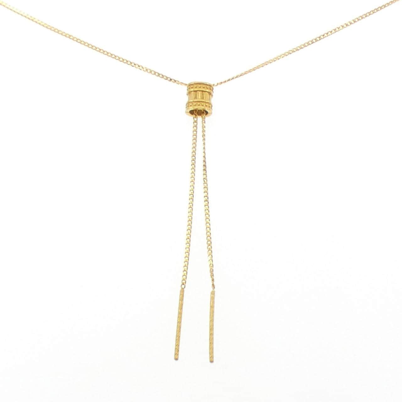 K24YG ダイヤモンド ネックレス 0.03CT