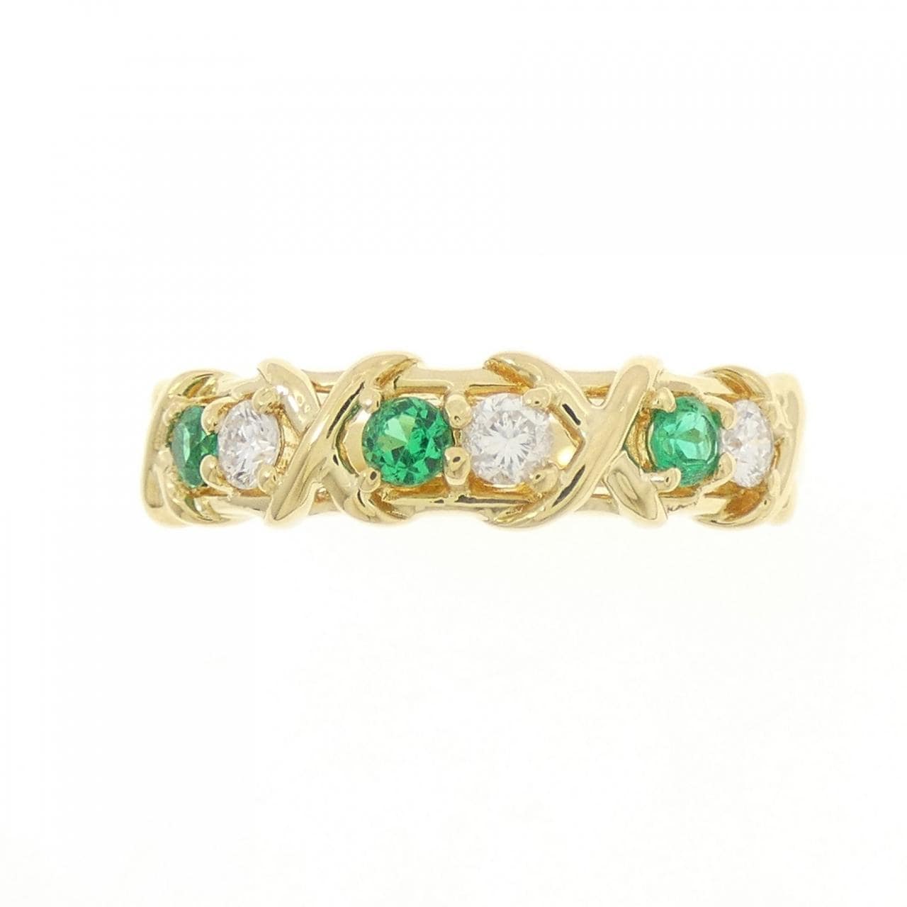 K18YG エメラルド リング 0.18CT