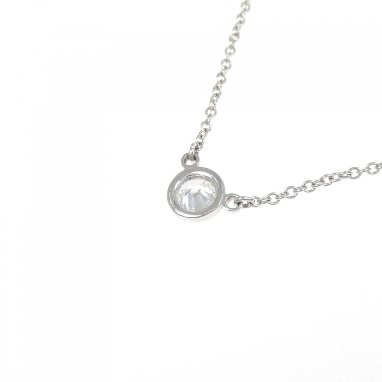 ティファニー バイザヤード ネックレス 0.20CT F VS1 3EXT