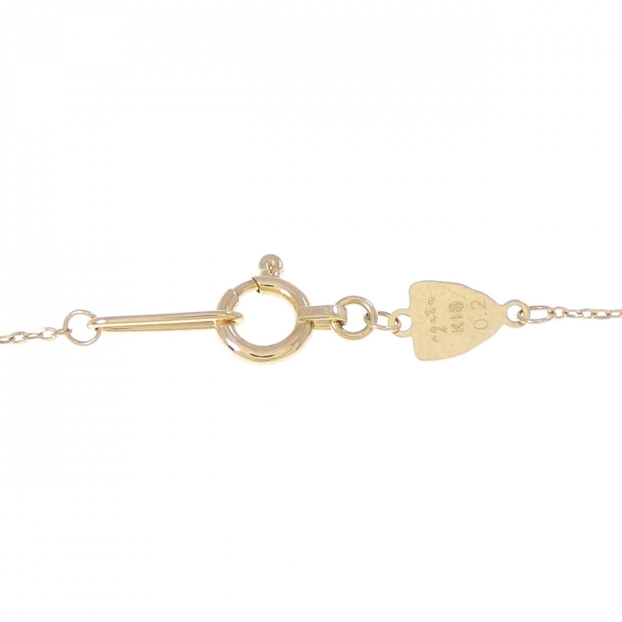 アガット ダイヤモンド ネックレス 0.2CT