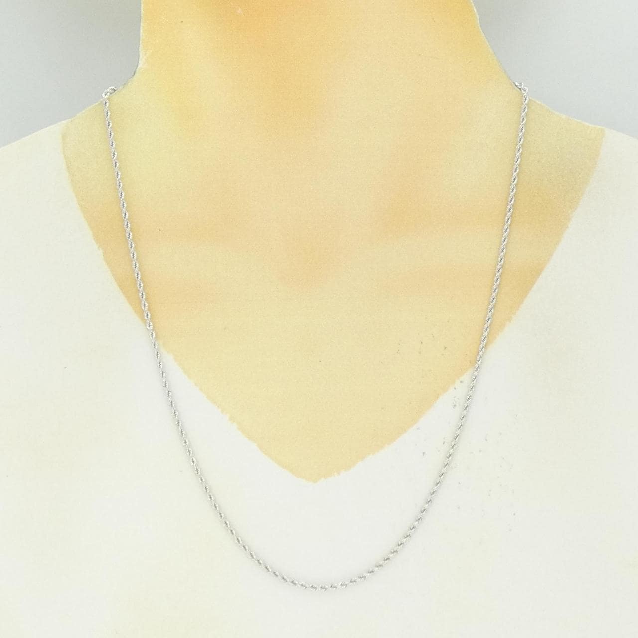 K18WG ネックレス