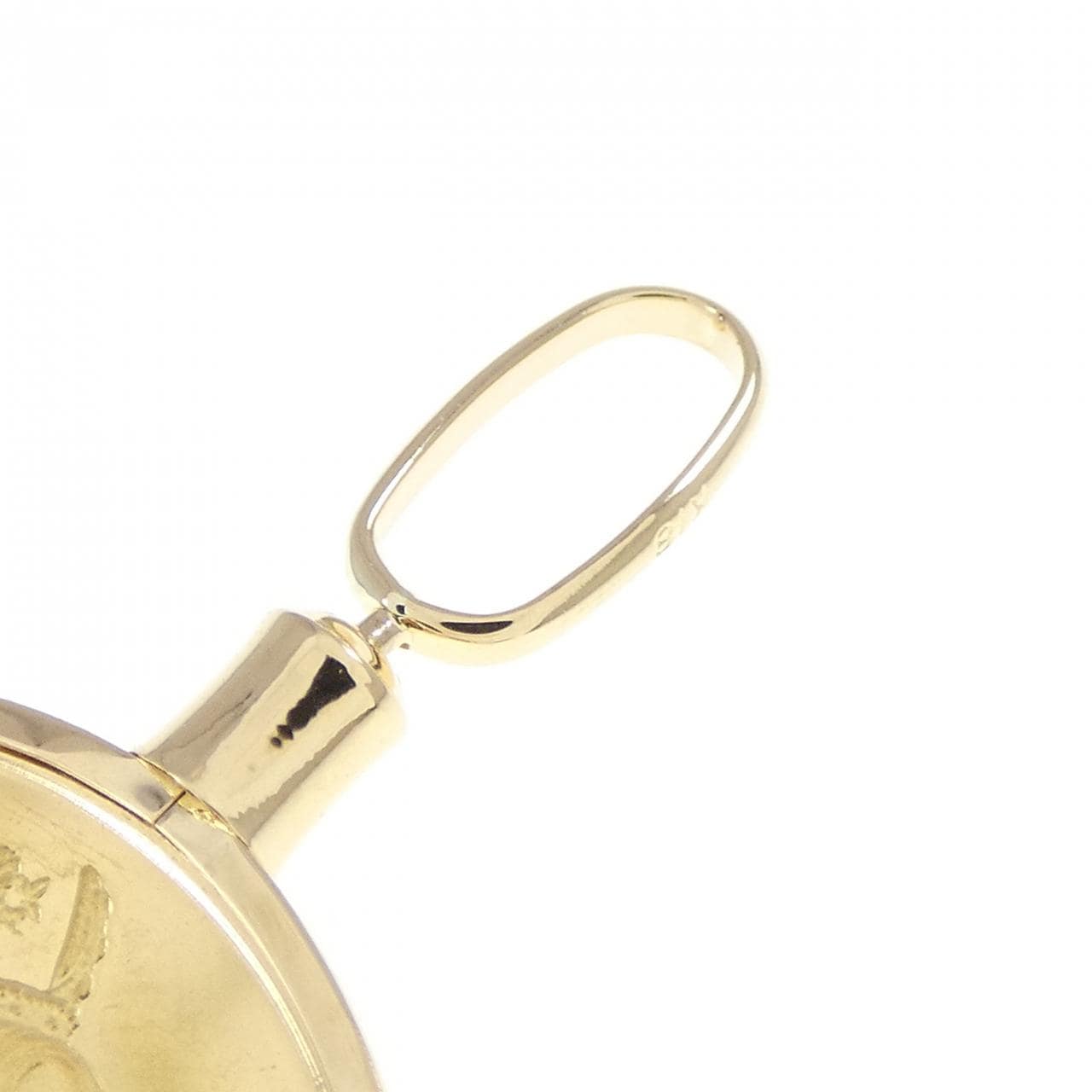 K18YG(枠) コイン ペンダント