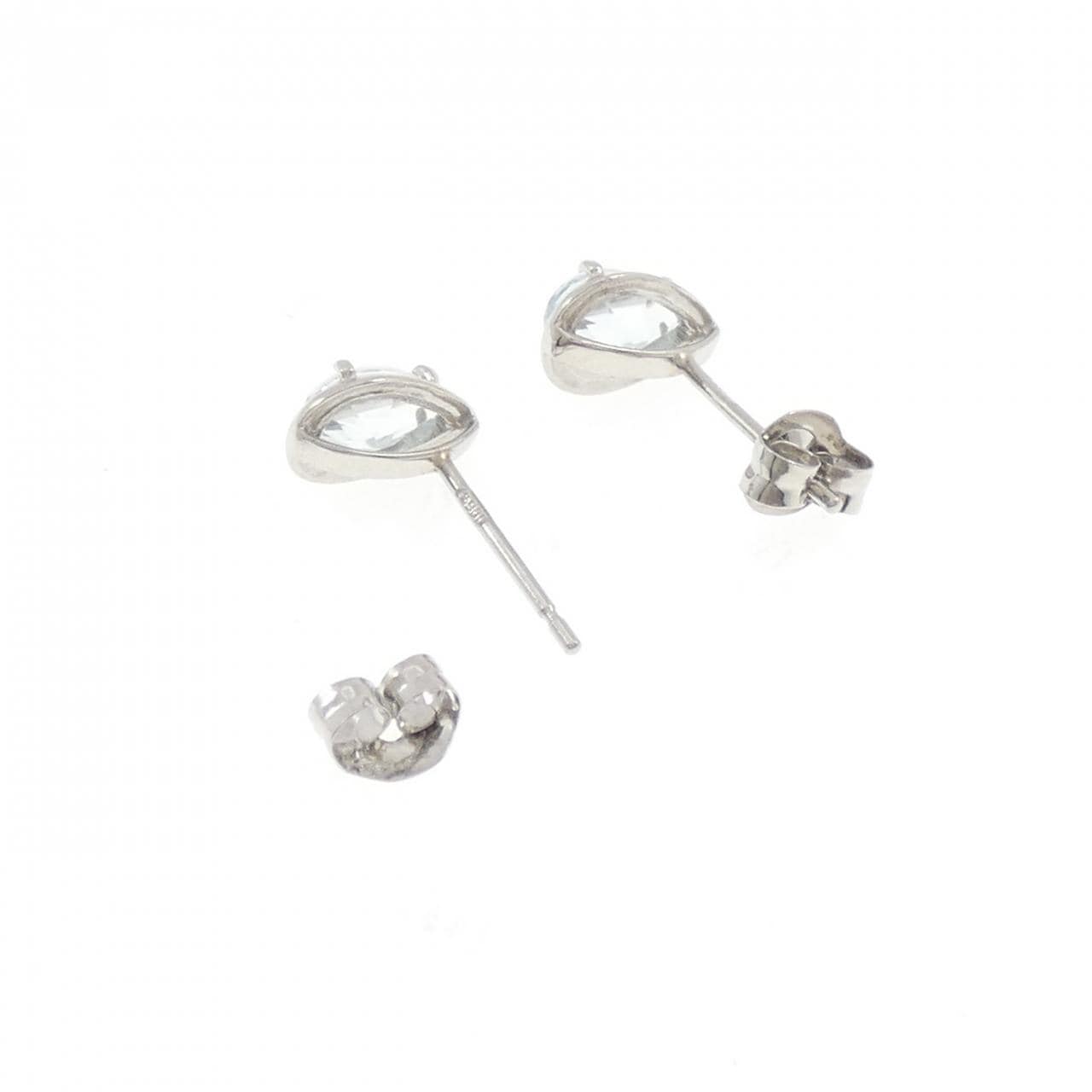 PT900 アクアマリン ピアス