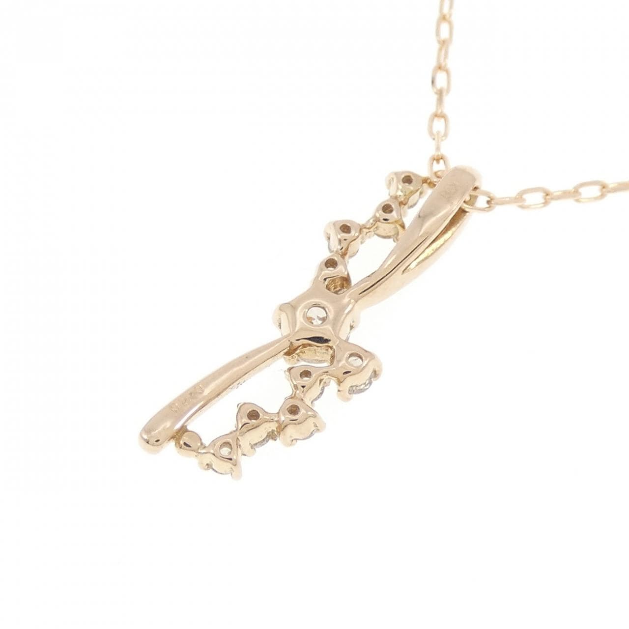 K18PG ダイヤモンド ネックレス 0.20CT
