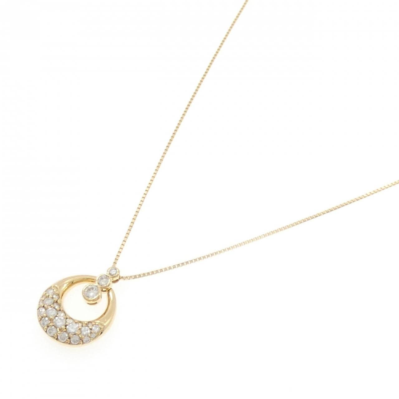 K18YG ダイヤモンド ネックレス 0.52CT