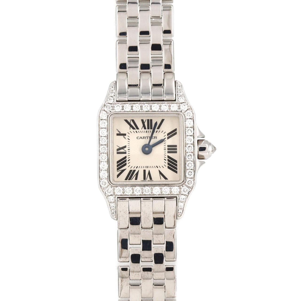 カルティエ ミニサントスドゥモワゼル WG/D WF9005Y8 WG クォーツ