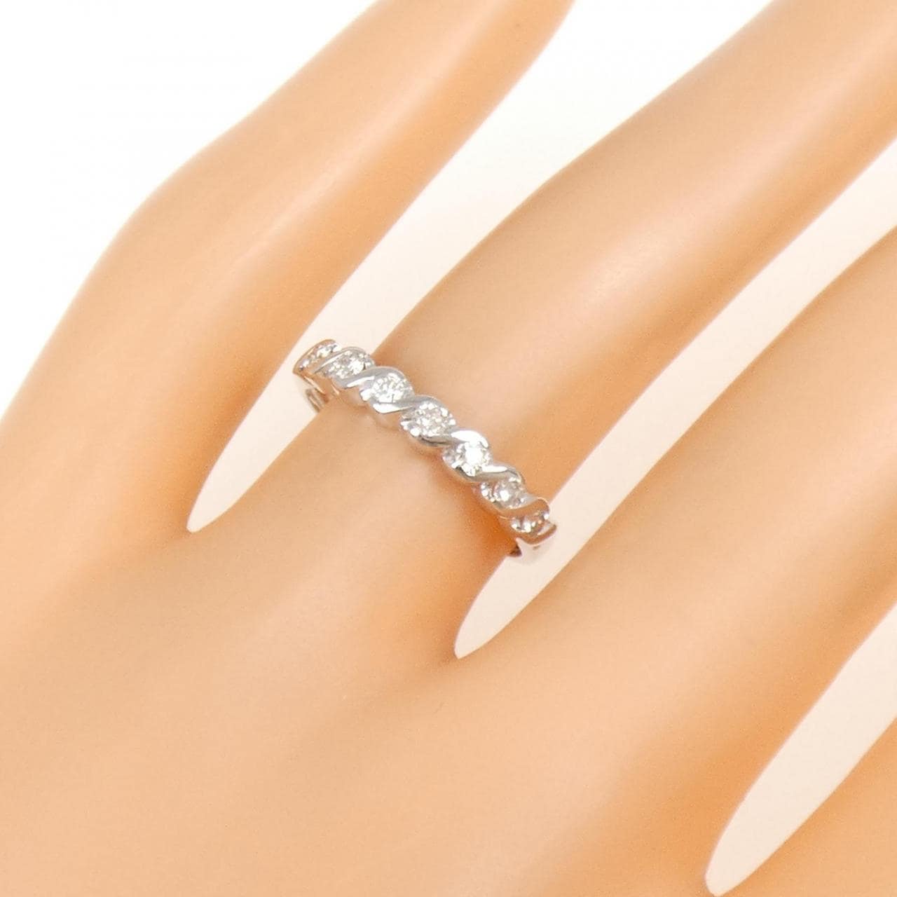 K18WG ダイヤモンド リング 0.21CT