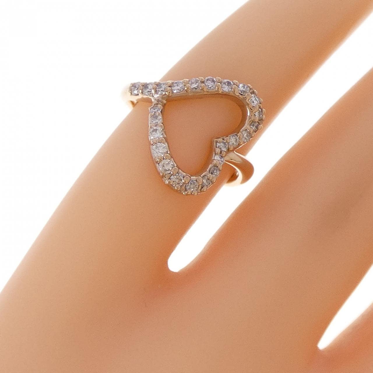 サマンサティアラ ハート ダイヤモンド リング 0.24CT