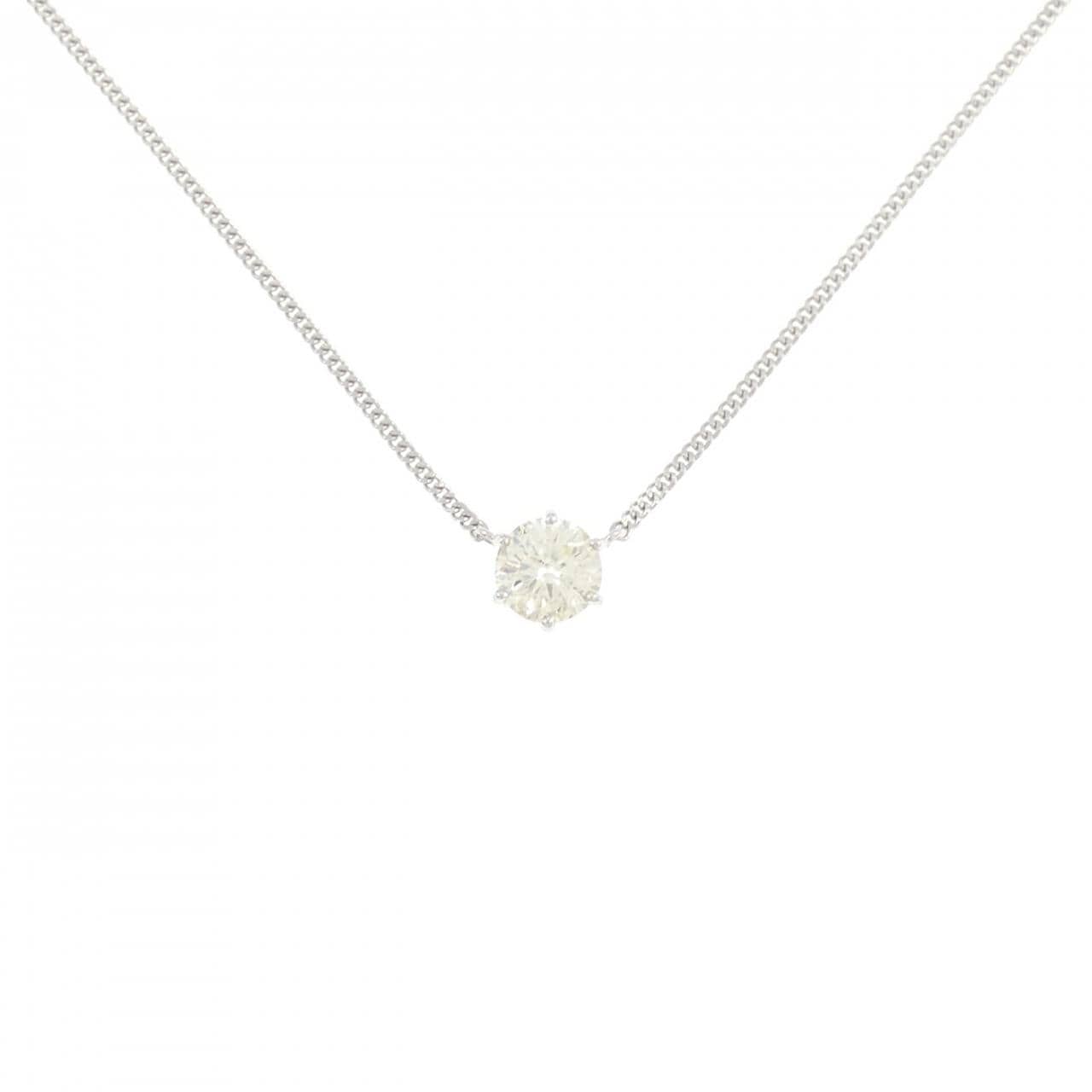PT850 ソリティア ダイヤモンド ネックレス 1.31CT