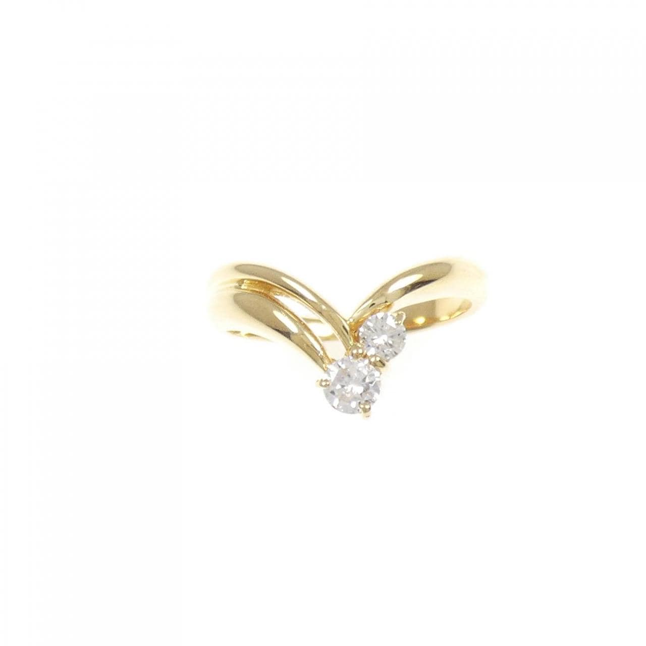 K18YG ダイヤモンド リング 0.26CT