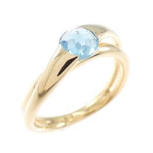 4゜C ブルートパーズ リング