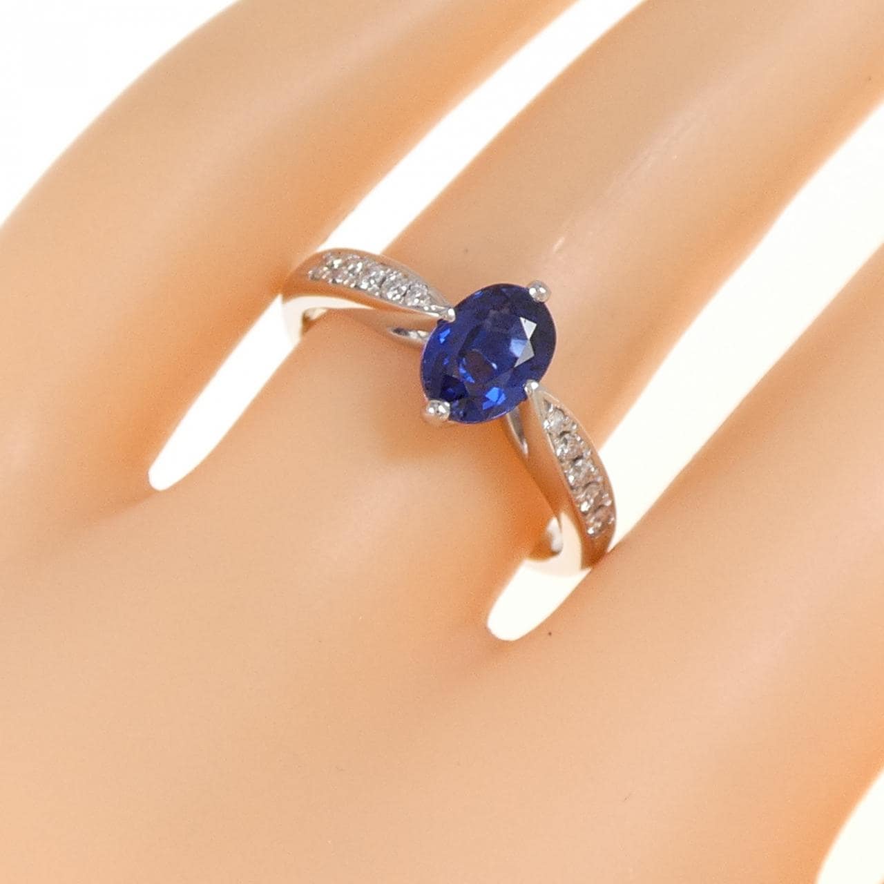 PT900蓝宝石戒指1.22CT