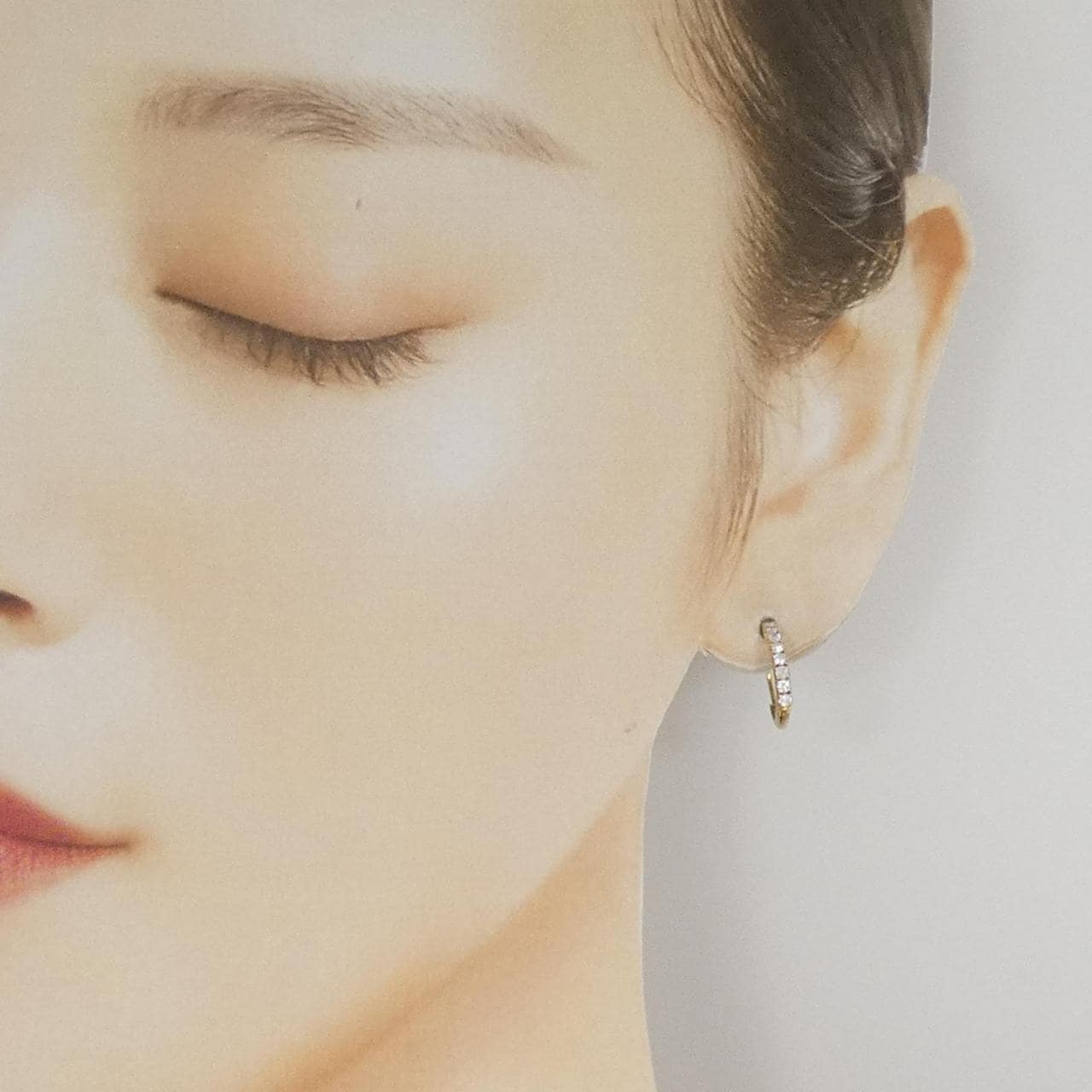 K18YG ダイヤモンド ピアス 0.34CT