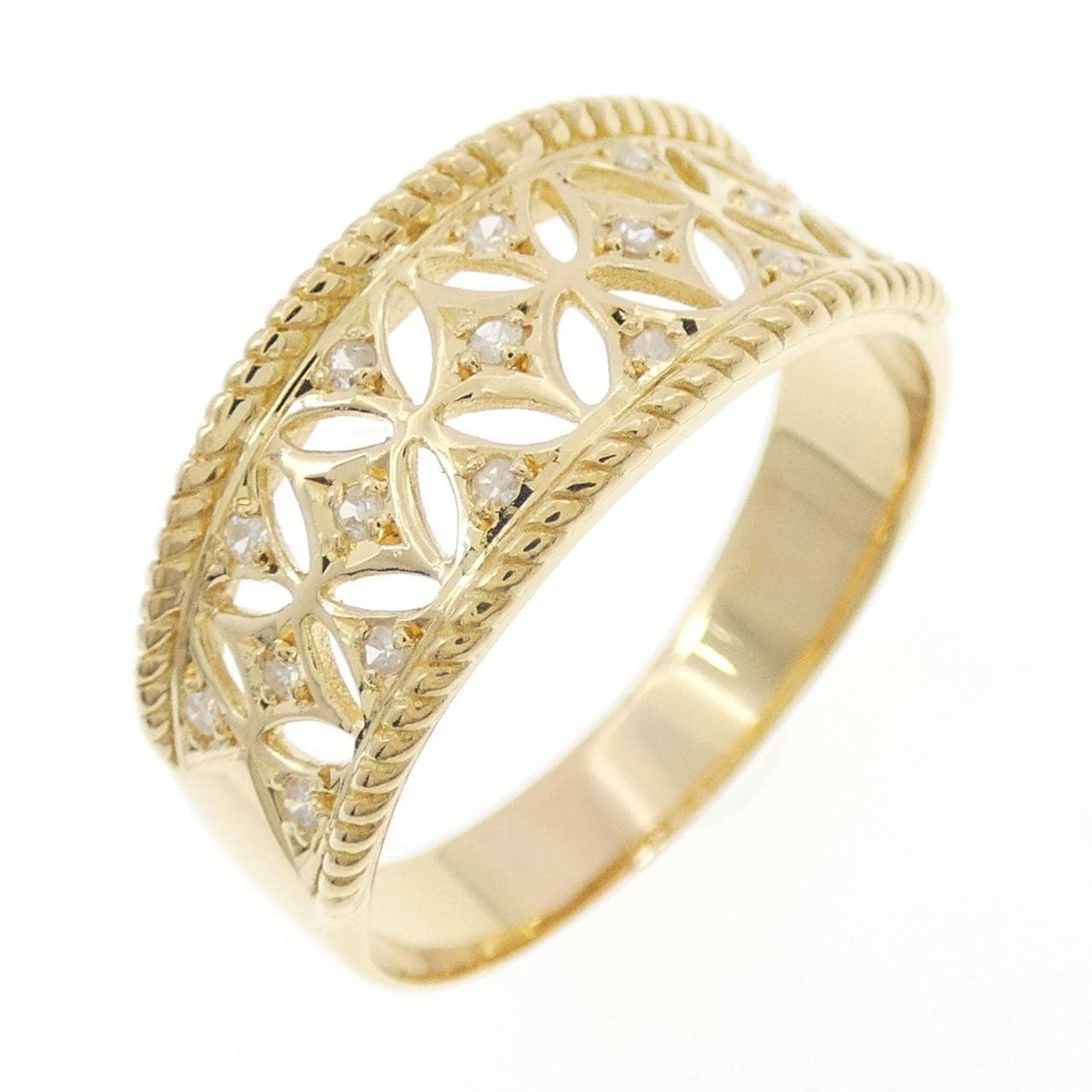 K18YG ダイヤモンド リング