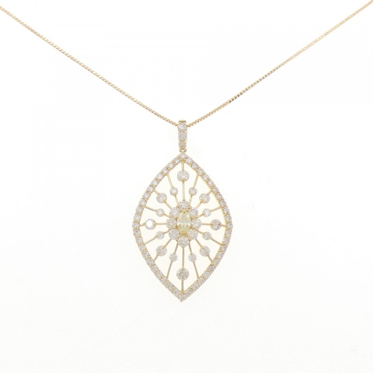 K18YG ダイヤモンド ネックレス 0.18CT