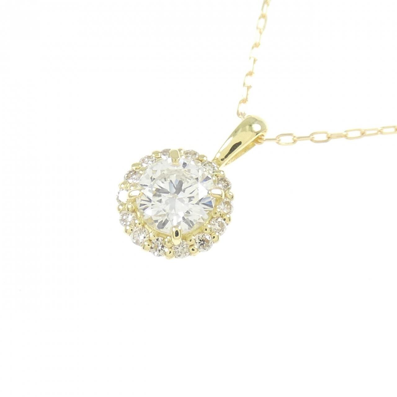 [BRAND NEW] K18YG Diamond Necklace 0.326CT H SI2 Good