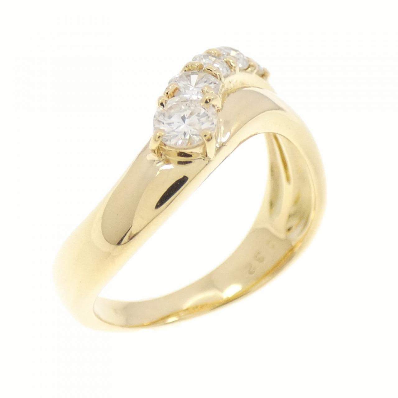 K18YG ダイヤモンド リング 0.32CT