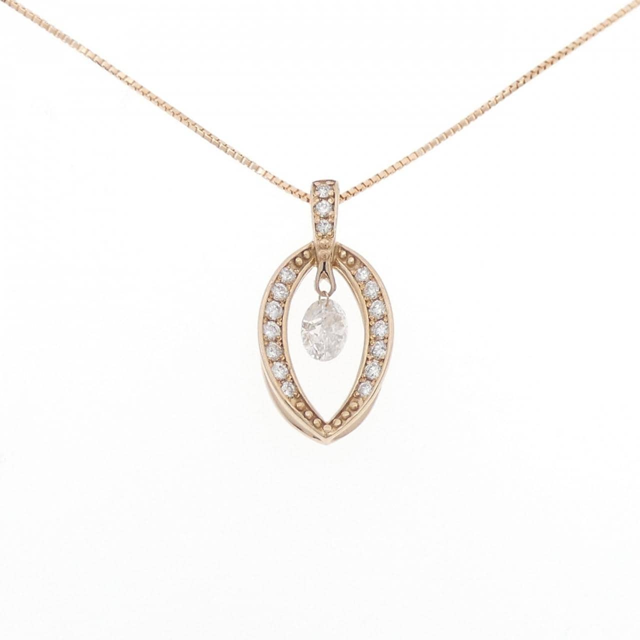 K18PG ダイヤモンド ネックレス 0.50CT