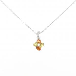K18WG サファイヤ ネックレス 0.60CT