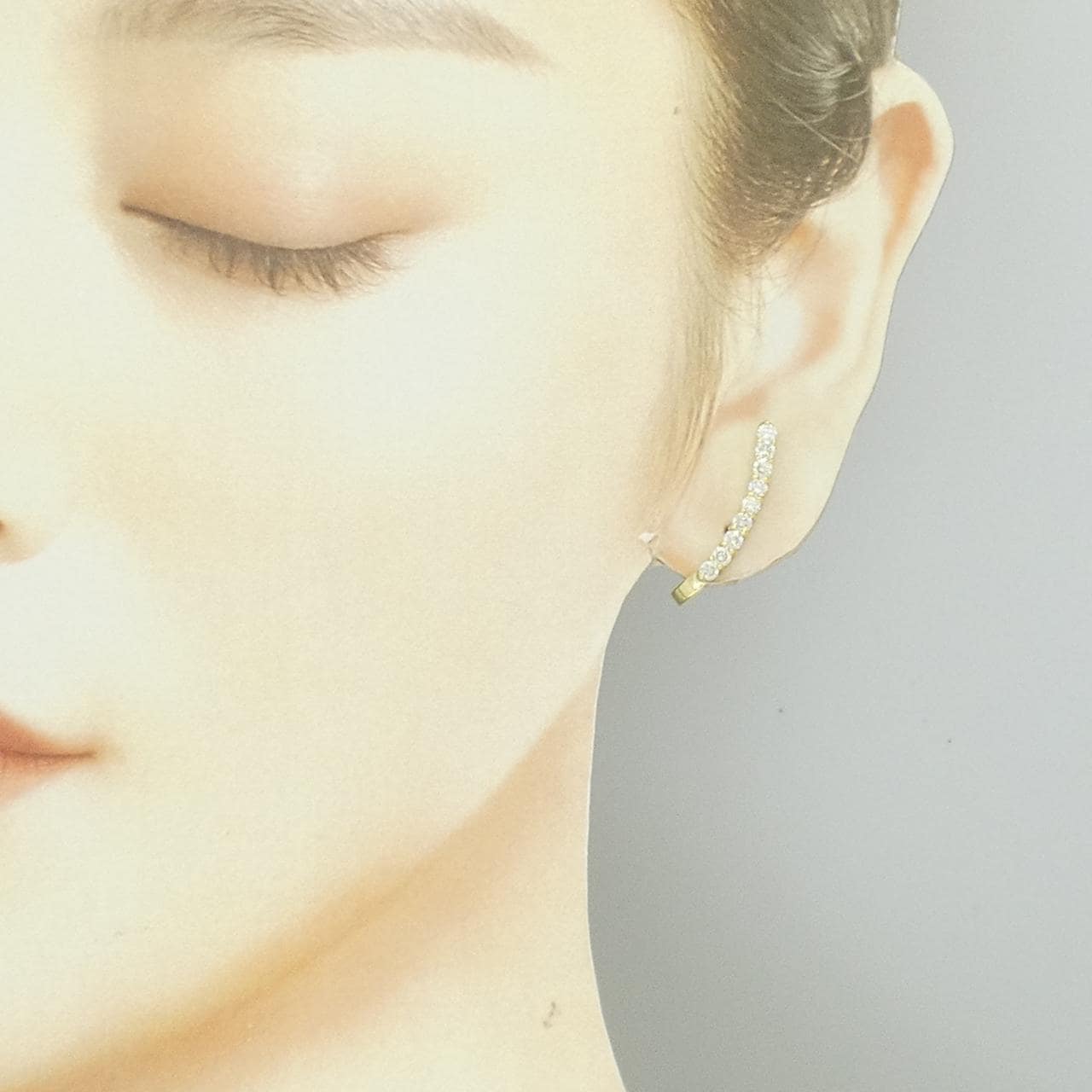 K18YG ダイヤモンド イヤリング 1.00CT