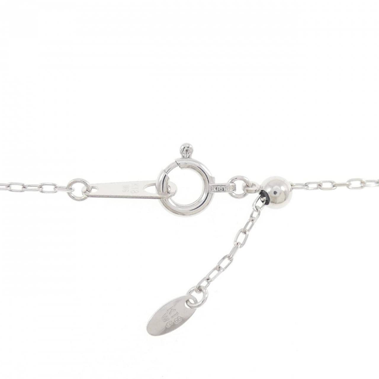 K18WG クロス サファイヤ ネックレス 0.40CT