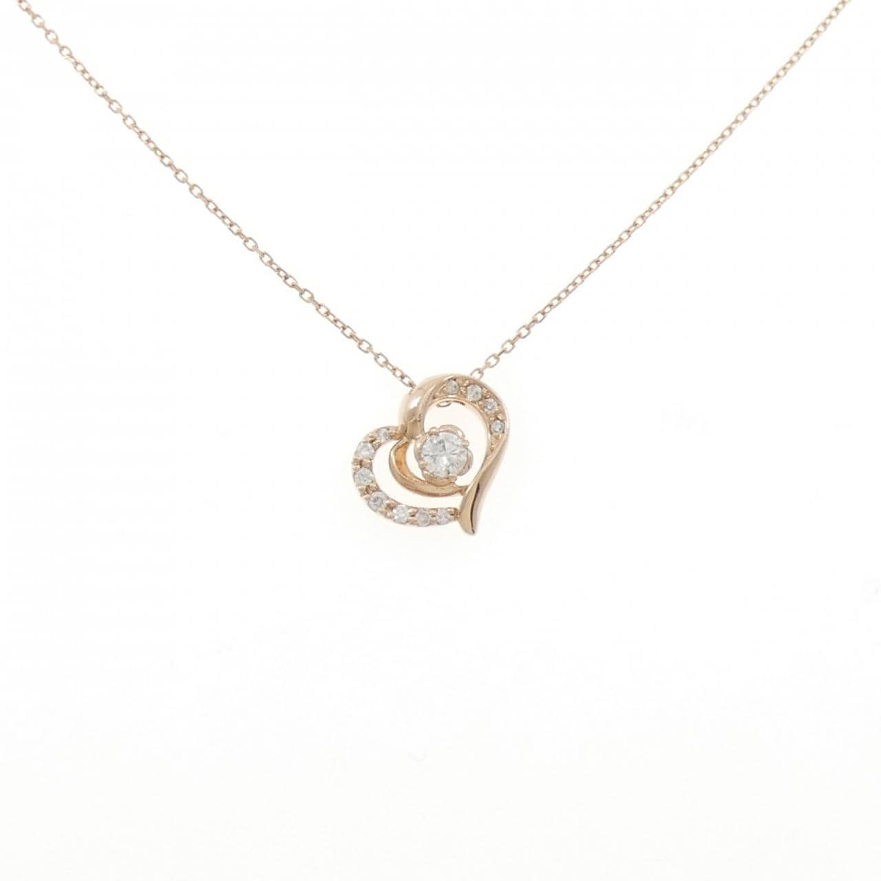 4゜C ハート ダイヤモンド ネックレス
