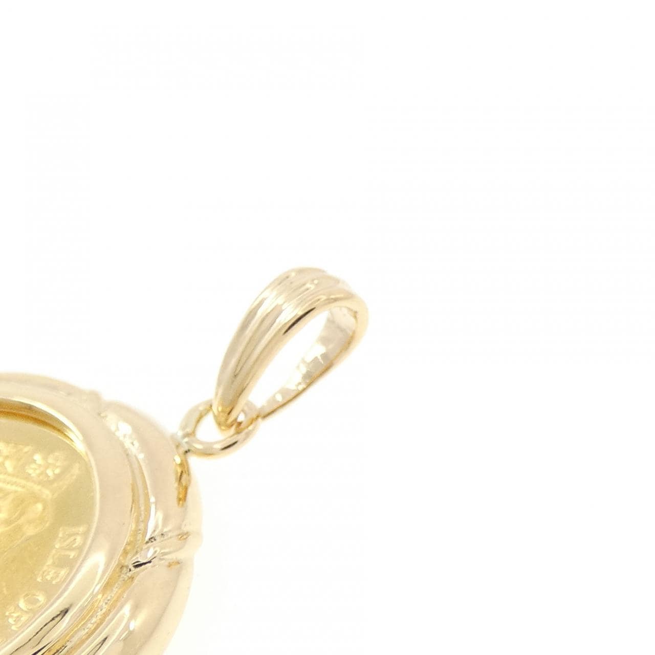 K18YG(枠) コイン ペンダント