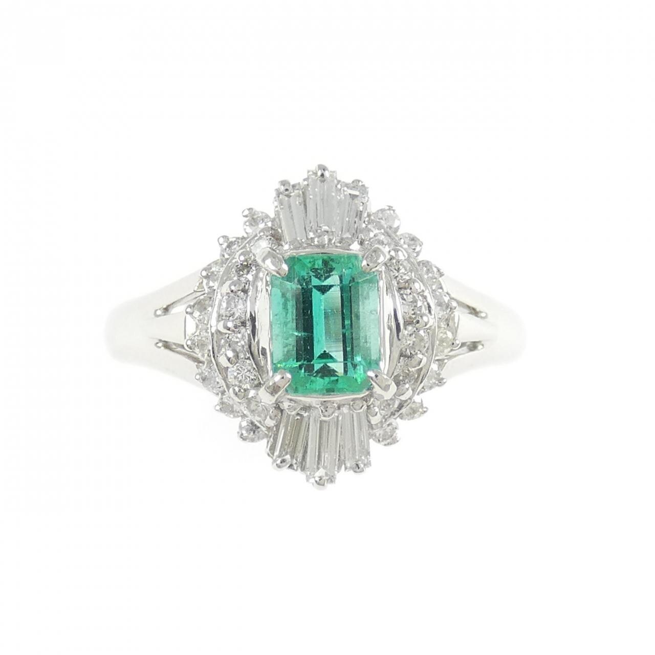 PT900 エメラルド リング 0.41CT