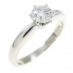 PT ソリティア ダイヤモンド リング 0.486CT