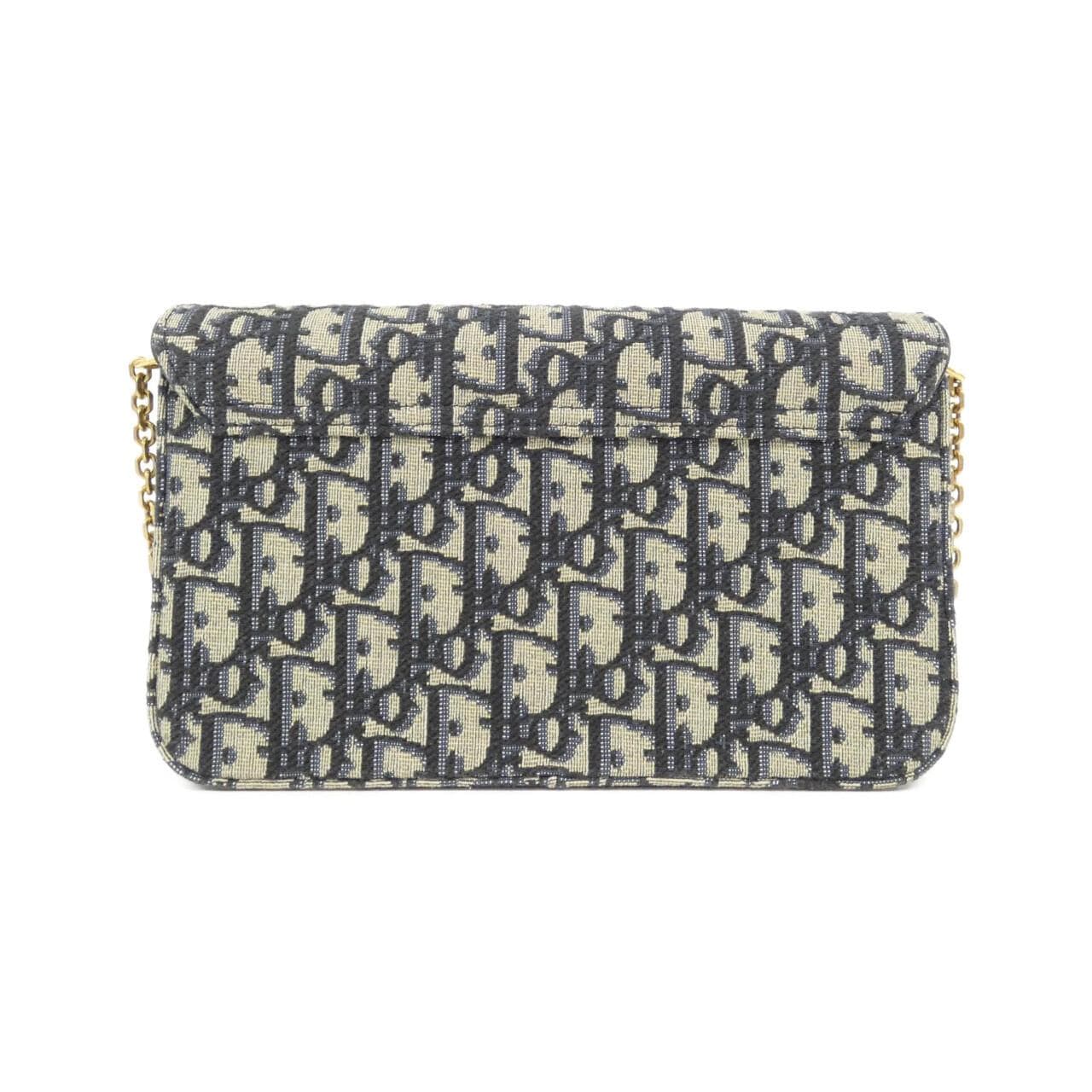 クリスチャンディオール DIOR OBLIQUE サドル チェーン ポーチ ミディアム S5907CTZQ チェーンウォレット