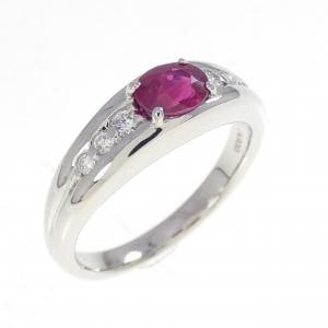 PT900 ルビー リング 0.60CT