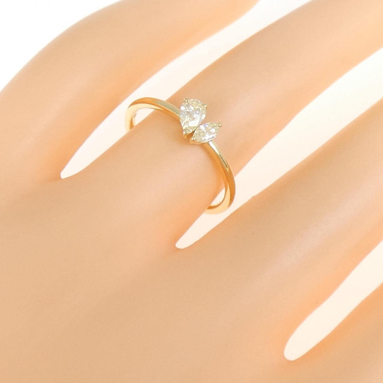 【新品】K18YG ダイヤモンド リング 0.30CT