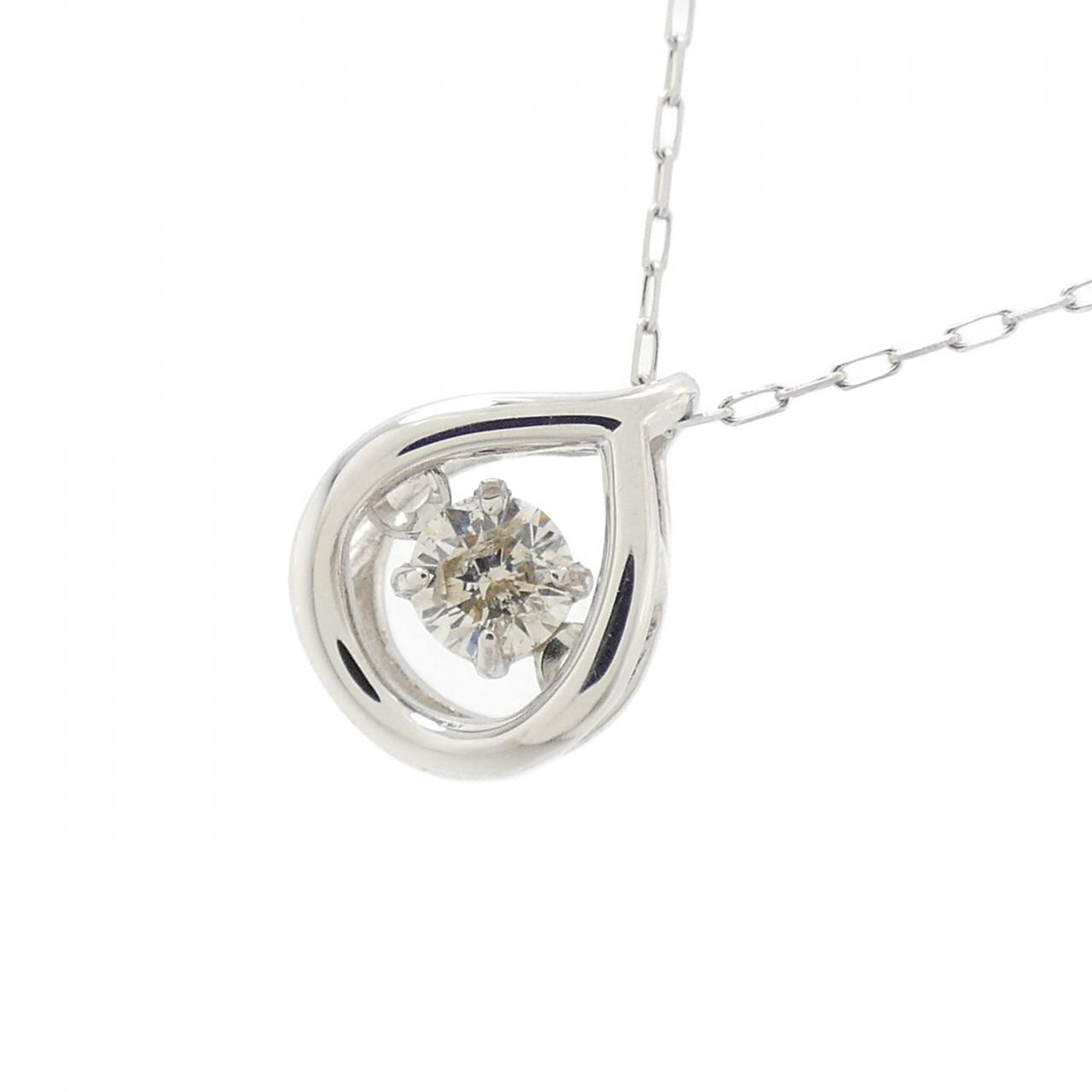 【新品】PT900 ダイヤモンド ネックレス 0.08CT