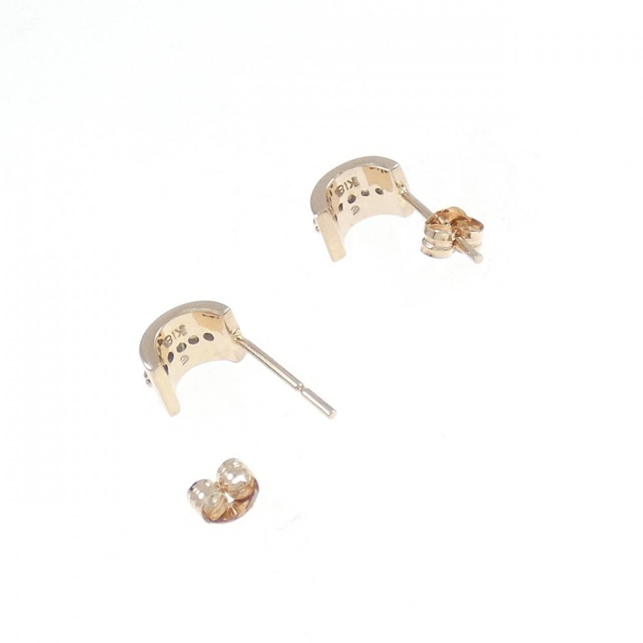 K18PG ダイヤモンド ピアス
