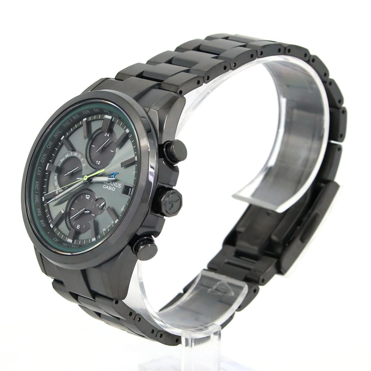 カシオ オシアナス 電波時計 OCW-T4000BA-1A3JF TI ソーラークォーツ